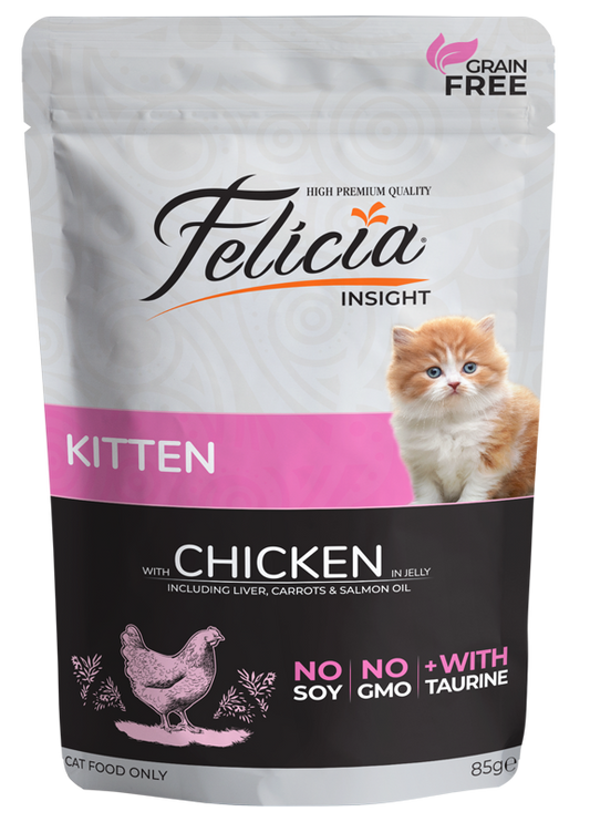 Felicia Kitten Chicken in Jelly