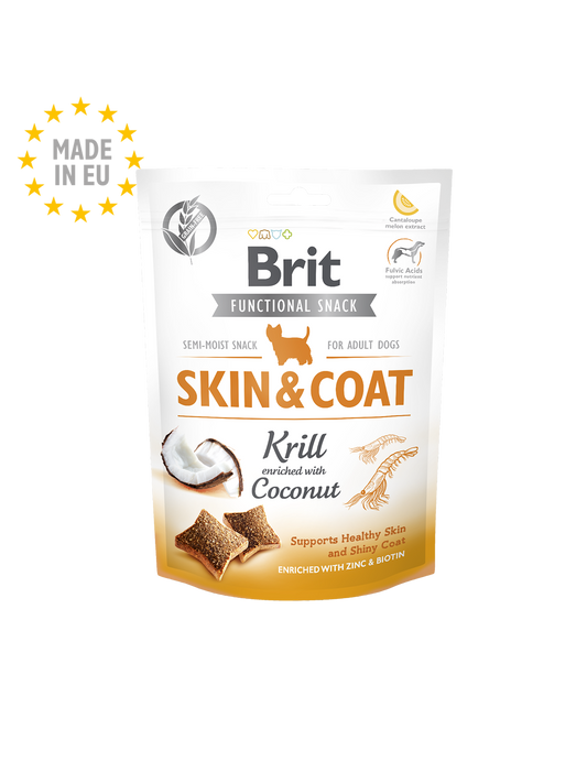 Brit Care Dog Functional Snack Skin&Coat Krill