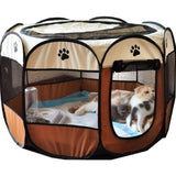 Portable Folding Pet Tent Dog House Octagonal Cage For Tent Playpen Puppy Kennel