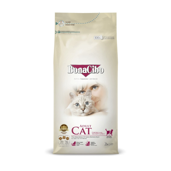 Bonacibo Cat Chicken & Rice With Anchovy 2kg (8694686406090)