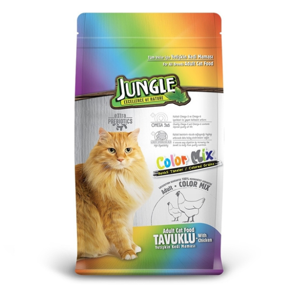 Jungle Colourmix Cat Food With Chicken 15kg