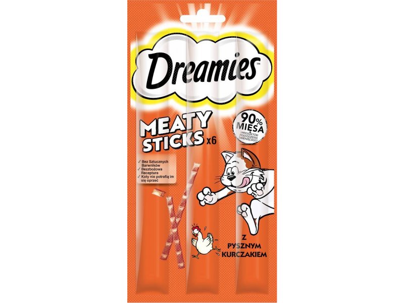 Dreamies Meaty Sticks Treats For Adult Cat