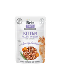 Brit Care Cat Pouch KITTEN - Savory Salmon in Jelly