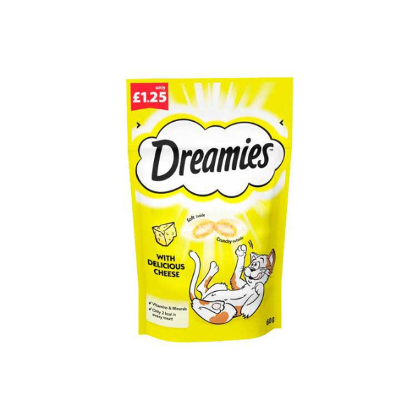 Dreamies Treat With Delicious Cheese 60g