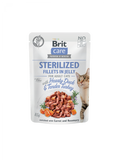 Brit Care Cat Pouch STERILIZED - Hearty Duck & Tender Turkey in Jelly