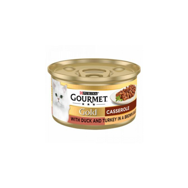 Gourmet Gold Casserole With Duck And Turkey In A Brown Sauce 85g