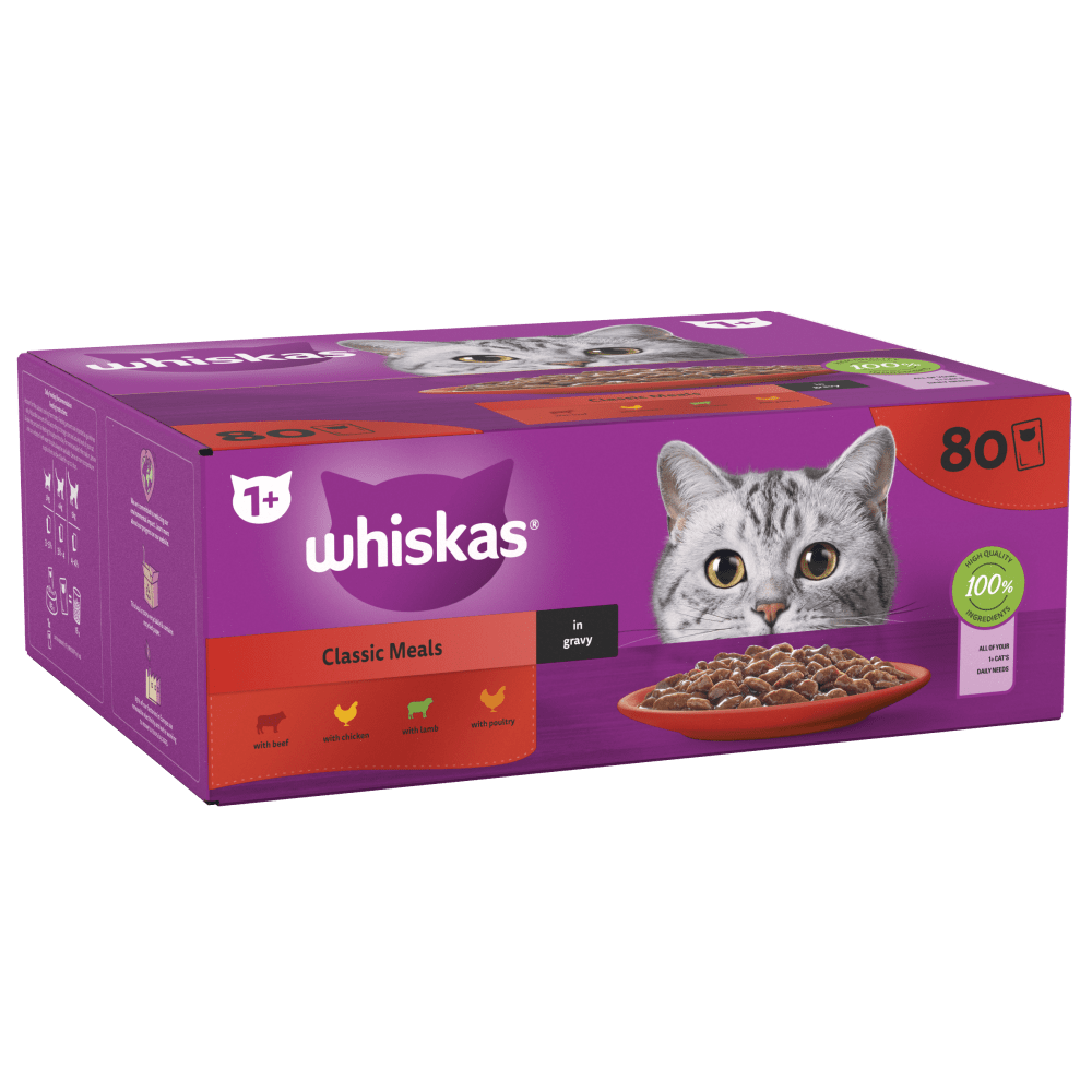 Whiskas 1+ Classic Meals In Gravy 85g