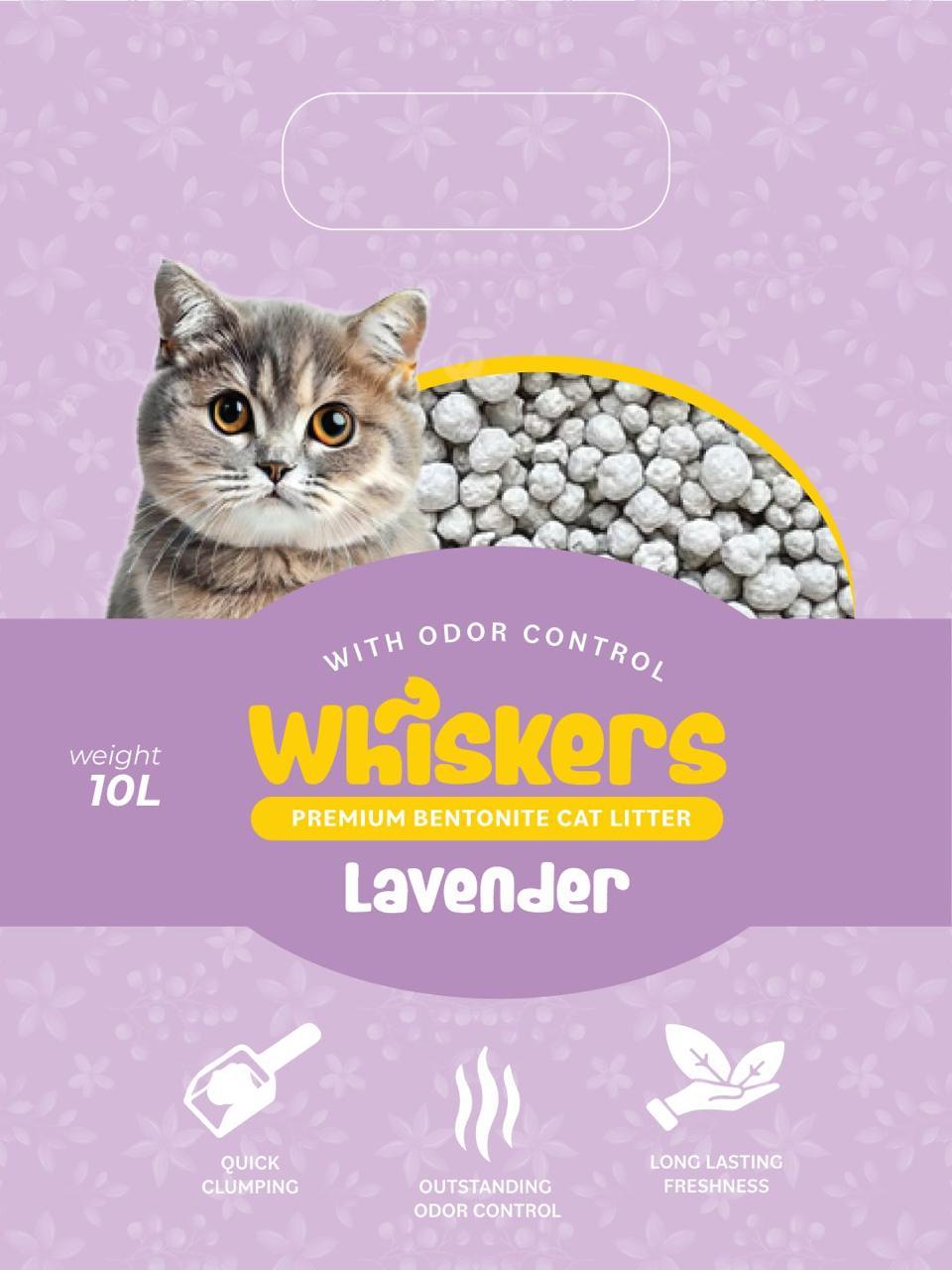 Whiskers Cat Litter Lavender 10L