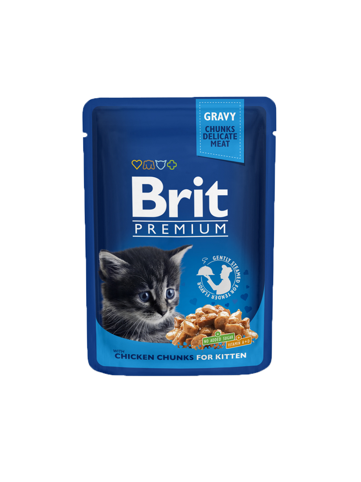 Brit Premium Cat Pouches Chicken Chunks for Kitten