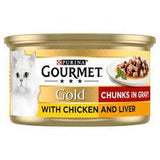 Gourmet Gold Chunks In Gravy With Chicken And Liver