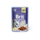 Brit Premium Cat Pouch with Beef Fillets in Jelly for Adult Cats